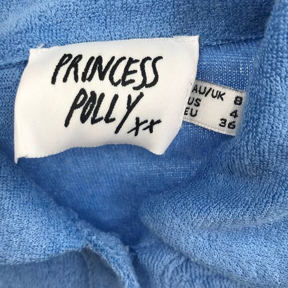 Princess Polly Kacy Blue Cutout Romper - Picture 9 of 11